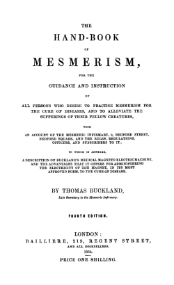 mesmerism - Wood Library-Museum of Anesthesiology