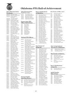 Oklahoma FFA Hall-of-Achievement