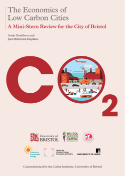 The Economics of Low Carbon Cities: A Mini Stern