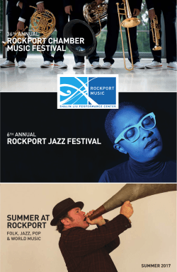 SUMMER AT ROCKPORT ROCKPORT JAZZ
