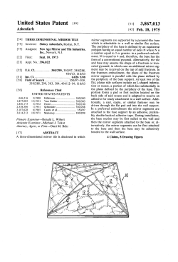 Three dimensional mirror tile