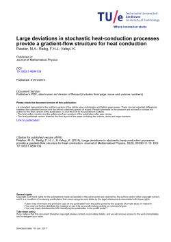 Large deviations in stochastic heat-conduction processes