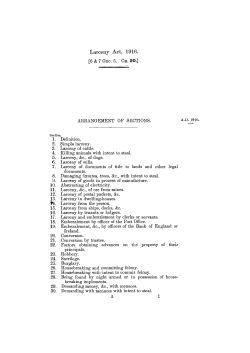 Larceny Act, 1916. - Legislation.gov.uk