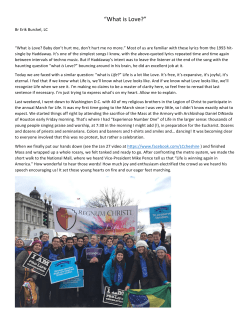 February 2017: March for Life, by Br. Erik Burckel, LC