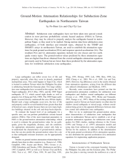 Ground-Motion Attenuation Relationships for Subduction