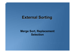 External Sorting - martenserver.com