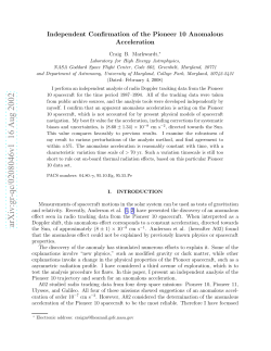 Independent Confirmation of the Pioneer 10 Anomalous Acceleration