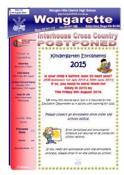 6th August 2014 - Wongan Hills District High School
