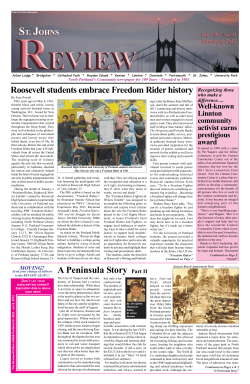 A Peninsula Story - St. Johns Review