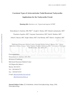 Coexistent Types of Atrioventricular Nodal Reentrant Tachycardia
