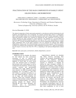 fractionation of the main components of barley spent grains from a