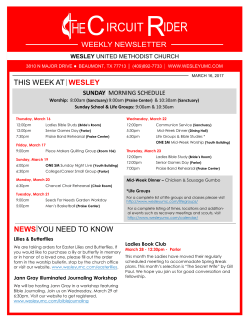 March 16 - Wesley UMC