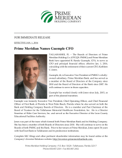 Prime Meridian Names Guemple CFO