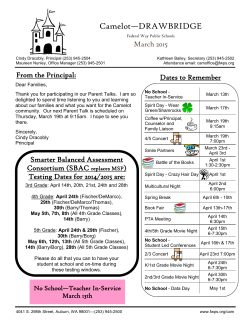 Camelot—DRAWBRIDGE - Federal Way Public Schools