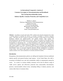 An international comparative analysis of consumer sovereignty in