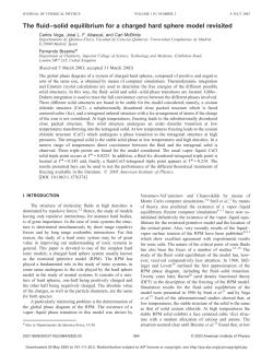 The fluid&ndash;solid equilibrium for a charged hard sphere model revisited