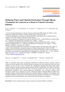 Reducing Water and Chloride Penetration Through Silicate