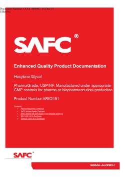 Enhanced Quality Product Documentation - Sigma