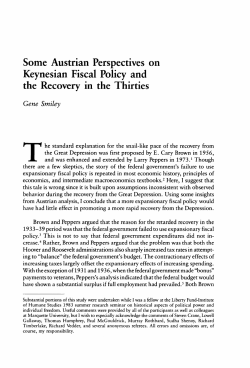Some Austrian Perspectives on Keynesian Fiscal Policy and the