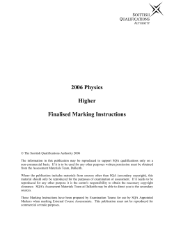 Sample Answer and Mark Allocation