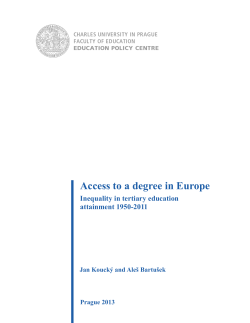 Tertiary Education Attainment in Europe 1950