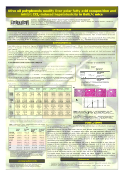 Olive oil polyphenols modify liver polar fatty acid composition and