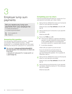 Employer lump sum payments