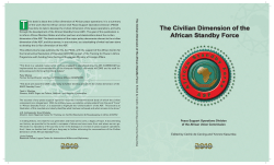 The Civilian Dimension of the African Standby Force
