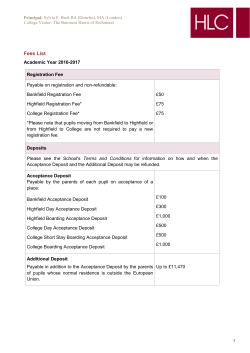 2016/17 Fees - Harrogate Ladies` College