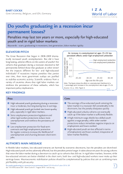Do youths graduating in a recession incur permanent losses?