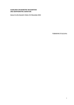 guidelines on biometric recognition