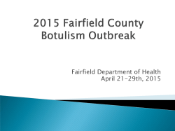 2015 Fairfield County Botulism Outbreak