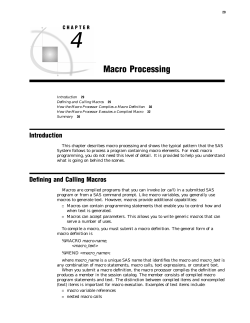 Macro Processing
