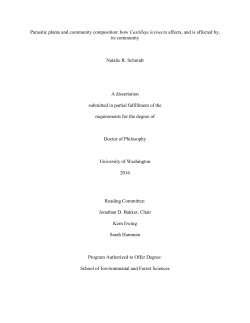 Parasitic plants and community composition: how Castilleja