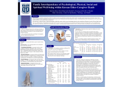 Family Interdependence of Psychological, Physical, Social and