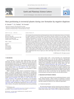 Heat partitioning in terrestrial planets during core formation by