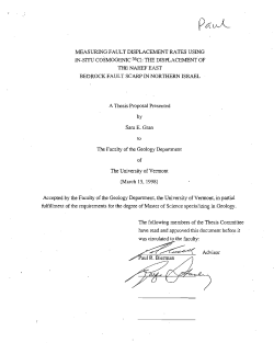 measuring fault displacement rates using