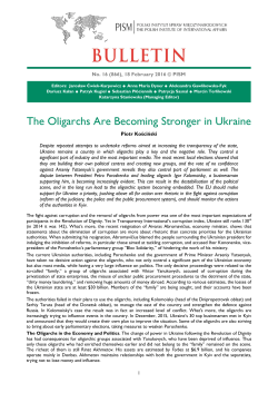 The Oligarchs Are Becoming Stronger in Ukraine