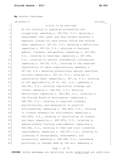 SB 802 - The Florida Senate