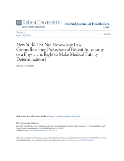 New York`s Do-Not-Resuscitate Law