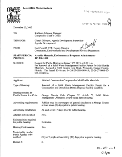 2013-01-29 Community, Environmental and Development Services