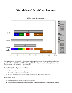 WorldView WorldView-2 Band Combinations ombinations