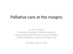Palliative care at the margins
