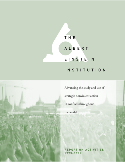 1993-99 Annual Reports - Albert Einstein Institution