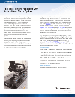 Fiber Spool Winding Application with Custom 5