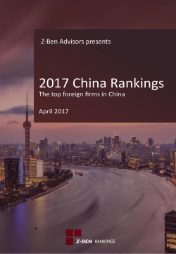 1 Z-BEN ADVISORS April 2017
