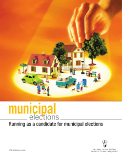 Running as a candidate for municipal elections