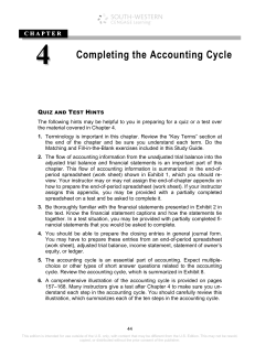 Completing the Accounting Cycle