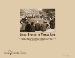 jirga system in tribal life