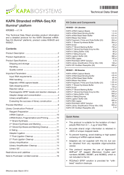 KAPA Stranded mRNA-Seq TDS